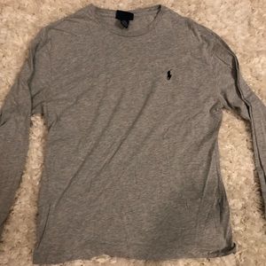Grey Ralph Lauren Long Sleeve Shirt Small